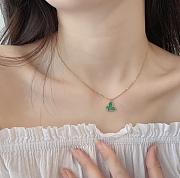 VCA 14k Yellow Gold Green Butterfly Fancy Pendant - 2