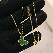VCA 14k Yellow Gold Green Butterfly Fancy Pendant - 5