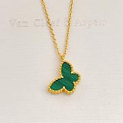 VCA 14k Yellow Gold Green Butterfly Fancy Pendant - 6