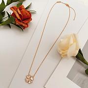 VCA Rose Gold Necklace Clover Shaped Necklace - 2