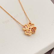 VCA Rose Gold Necklace Clover Shaped Necklace - 4