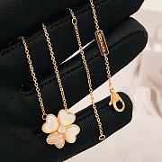 VCA Rose Gold Necklace Clover Shaped Necklace - 6