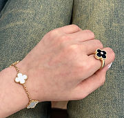 Van Cleef Arpels Vintage alhambra yellow gold ring Black - 4