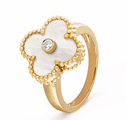 Van Cleef & Arpels Alhambra Diamond Ring Yellow gold  - 2