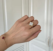 Van Cleef & Arpels Alhambra Diamond Ring Yellow gold  - 3