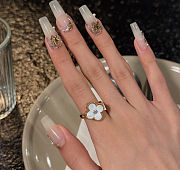 Van Cleef & Arpels Alhambra Diamond Ring Yellow gold  - 5