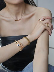 Bvlgari Bvlgari 18 kt yellow gold wire bracelet  - 6