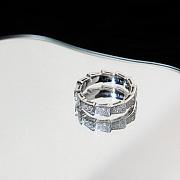 BVLGARI SERPENTI VIPER RING WITH FULL DIAMOND WHITE GOLD 18K - 3