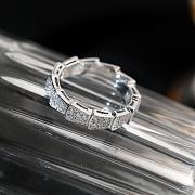 BVLGARI SERPENTI VIPER RING WITH FULL DIAMOND WHITE GOLD 18K - 6