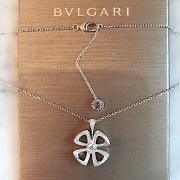 BULGARI White gold Fiorever Necklace with 0.6 ct Diamonds - 2