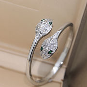 Bvlgari White gold Serpenti Seduttori Bracelet Green - 4