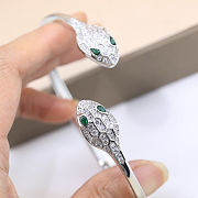 Bvlgari White gold Serpenti Seduttori Bracelet Green - 3