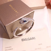 Bvlgari White gold Serpenti Seduttori Bracelet with blue sapphire eyes - 6