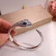 Bvlgari White gold Serpenti Seduttori Bracelet with blue sapphire eyes - 5