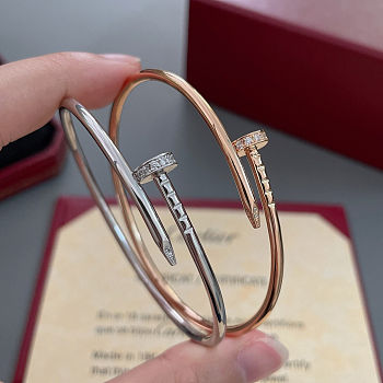 Cartier Juste un Clou bracelet small model reverse-set diamonds 
