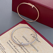 Cartier Juste un Clou bracelet small model reverse-set diamonds  - 4