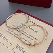 Cartier Juste un Clou bracelet small model reverse-set diamonds  - 2