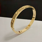 Cartier Paved Gold Color Bracelet - 6
