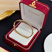 Cartier Over Gold Hinge Bubble Bangle - 1