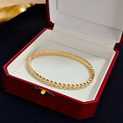 Cartier Over Gold Hinge Bubble Bangle - 5
