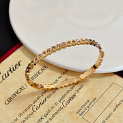 Cartier Over Gold Hinge Bubble Bangle - 3