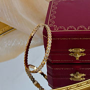 Cartier Over Gold Hinge Bubble Bangle - 2