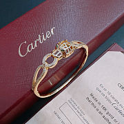 Cartier Gold Plated Leopard Head Bracelet - 1