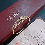 Cartier Gold Plated Leopard Head Bracelet - 3