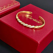 Cartier Panther Cuff Diamond Bangle - 3