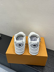 LV Trainers White Leather - 4