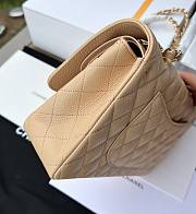 Chanel Beige Clair Caviar Medium Classic Size 15.5 × 25.5× 6.5cm - 6