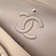 Chanel Beige Clair Caviar Medium Classic Size 15.5 × 25.5× 6.5cm - 5
