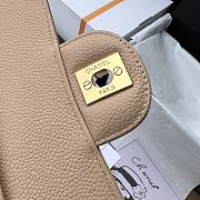Chanel Beige Clair Caviar Medium Classic Size 15.5 × 25.5× 6.5cm - 4