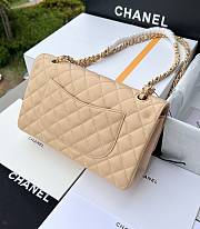 Chanel Beige Clair Caviar Medium Classic Size 15.5 × 25.5× 6.5cm - 2