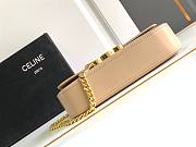 Celine Claude Shoulder Bag in Nude Color Calfskin Size 20.5 x 10.5 x 4cm - 3