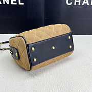 Chanel Vintage Bowling Bag Beige Size 17x21x13cm - 4