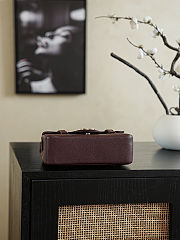 Chanel 2026 Bag 22cm Burgundy Grained Shiny Calfskin Size 22cm - 5