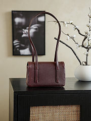 Chanel 2026 Bag 22cm Burgundy Grained Shiny Calfskin Size 22cm - 3