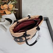 Chanel Calfskin Quilted Medium Cambon Tote Beige Size 25x24x13cm - 2