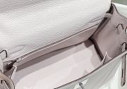  Hermès Kelly Retourne 28 Mauve Pale Clemence Palladium Hardware Size 28cm - 6