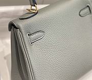 Hermes Togo Kelly Retourne Mini Gray Size 20cm - 6