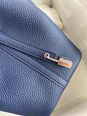 Hermès Picotin Lock 18 Bleu Saphir Maurice Silver Hardware Size 18cm - 2