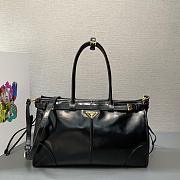 Black Prada Bonnie Extra-large Leather Handbag Size 38x30x12cm - 1