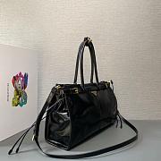 Black Prada Bonnie Extra-large Leather Handbag Size 38x30x12cm - 6