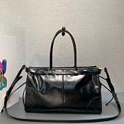 Black Prada Bonnie Extra-large Leather Handbag Size 38x30x12cm - 5