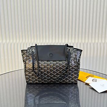Goyard Black and Brown Geometric Shoulder Bag Size 30x22x14cm