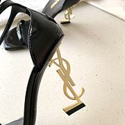 Saint Laurent Opyum 85mm patent-leather Sandals Black - 3