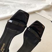 Saint Laurent Opyum 85mm patent-leather Sandals Black - 5