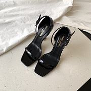 Saint Laurent Opyum 85mm patent-leather Sandals Black - 4