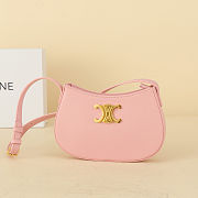 Celine Tilly Medium Bag In Patent Calfskin Pink Size 22x13.5x4cm - 1